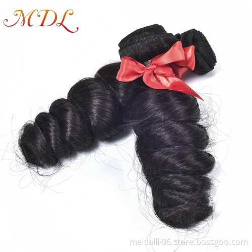 High quality brazilian loose wave human hair weave bundles